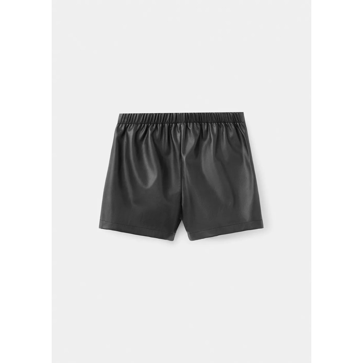 Short simili-cuir noir, MANGO KIDS