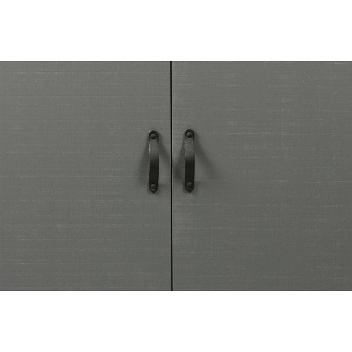 Armoire 2 portes en pin massif- MORRIS gris, WOOOD