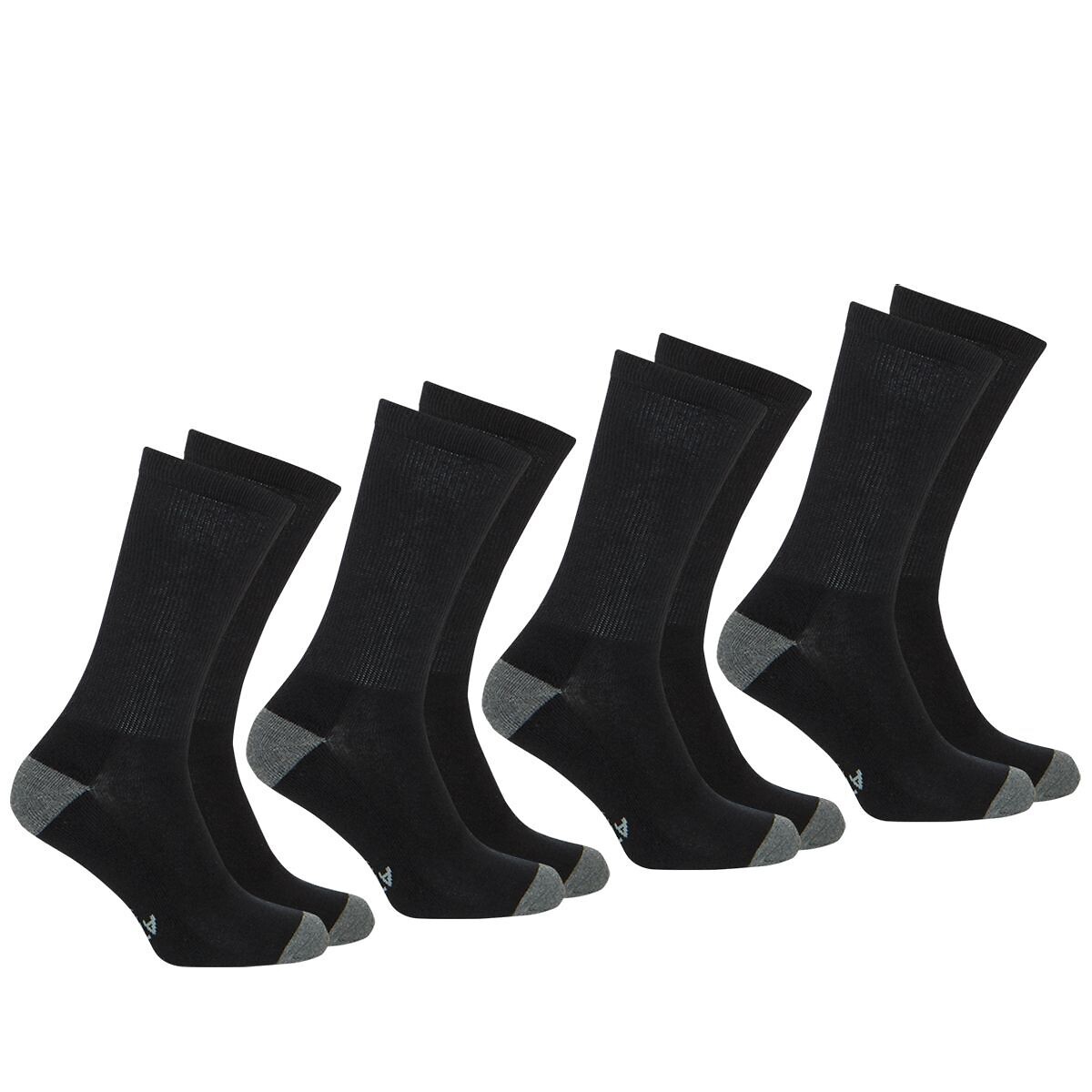 Set di 4 paia di calzini Ecopack Sport confezione nero + grigio chiné, ATHENA