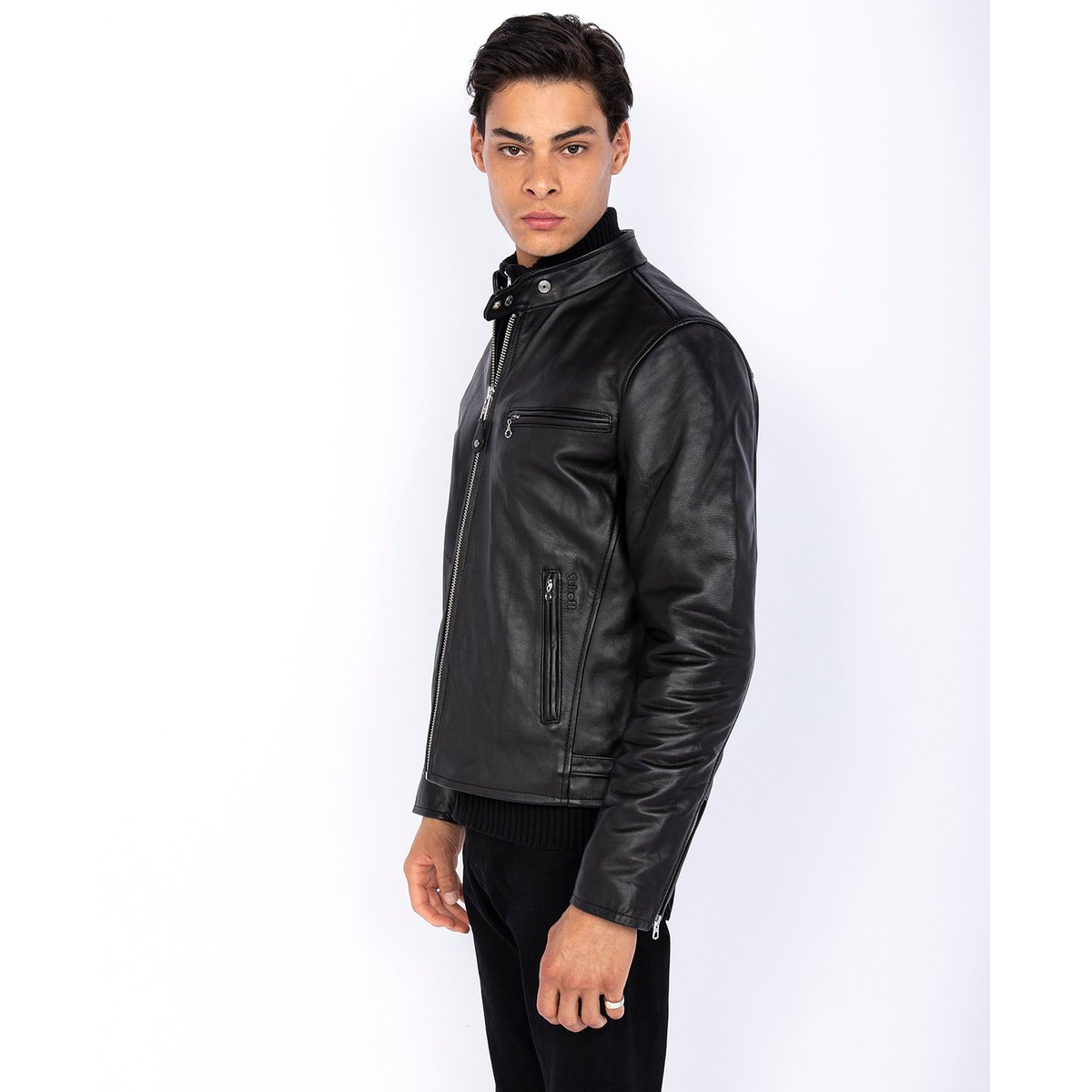 Blouson motard noir, SCHOTT