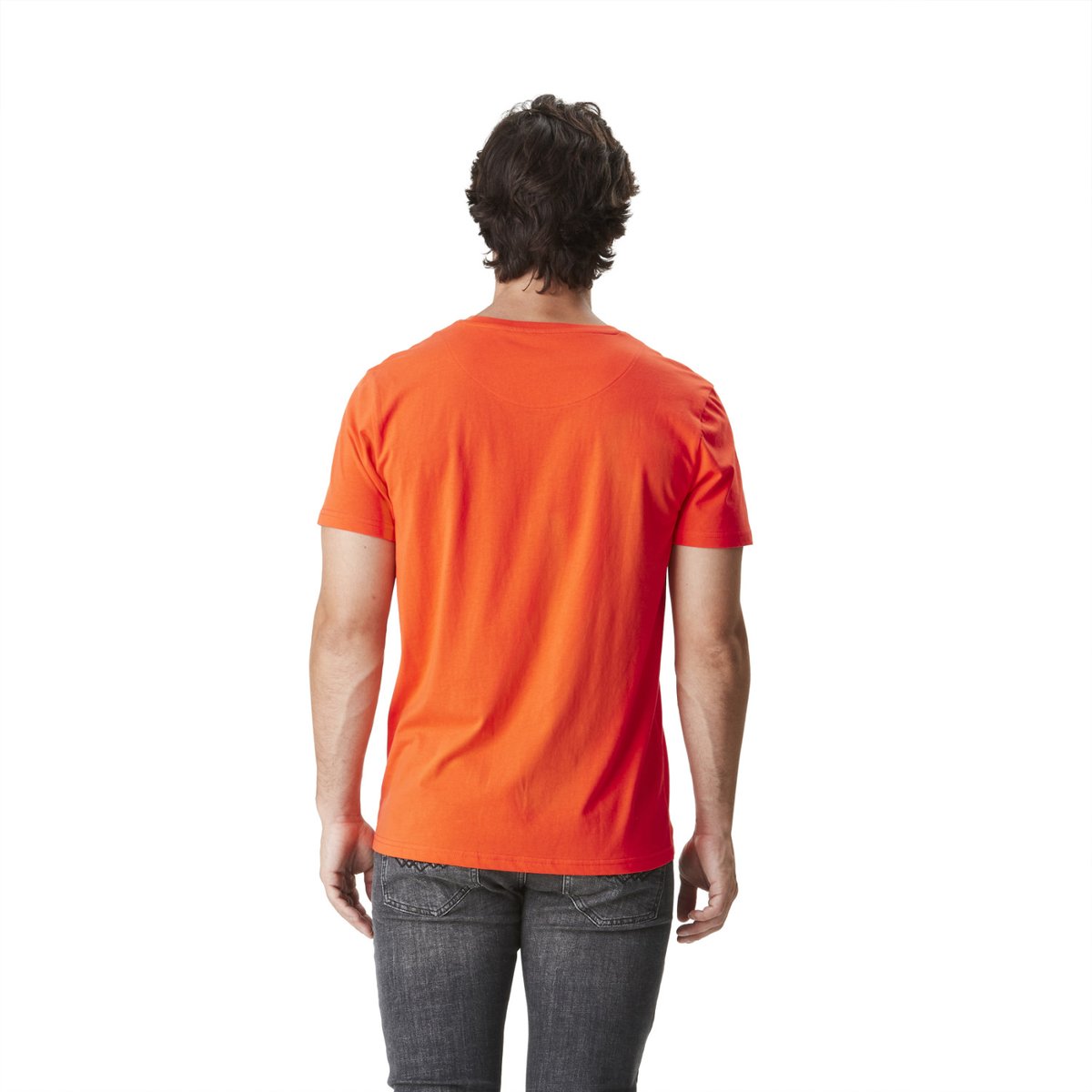 Tee Shirt en coton WINGS orange/noir/jaune, VON DUTCH
