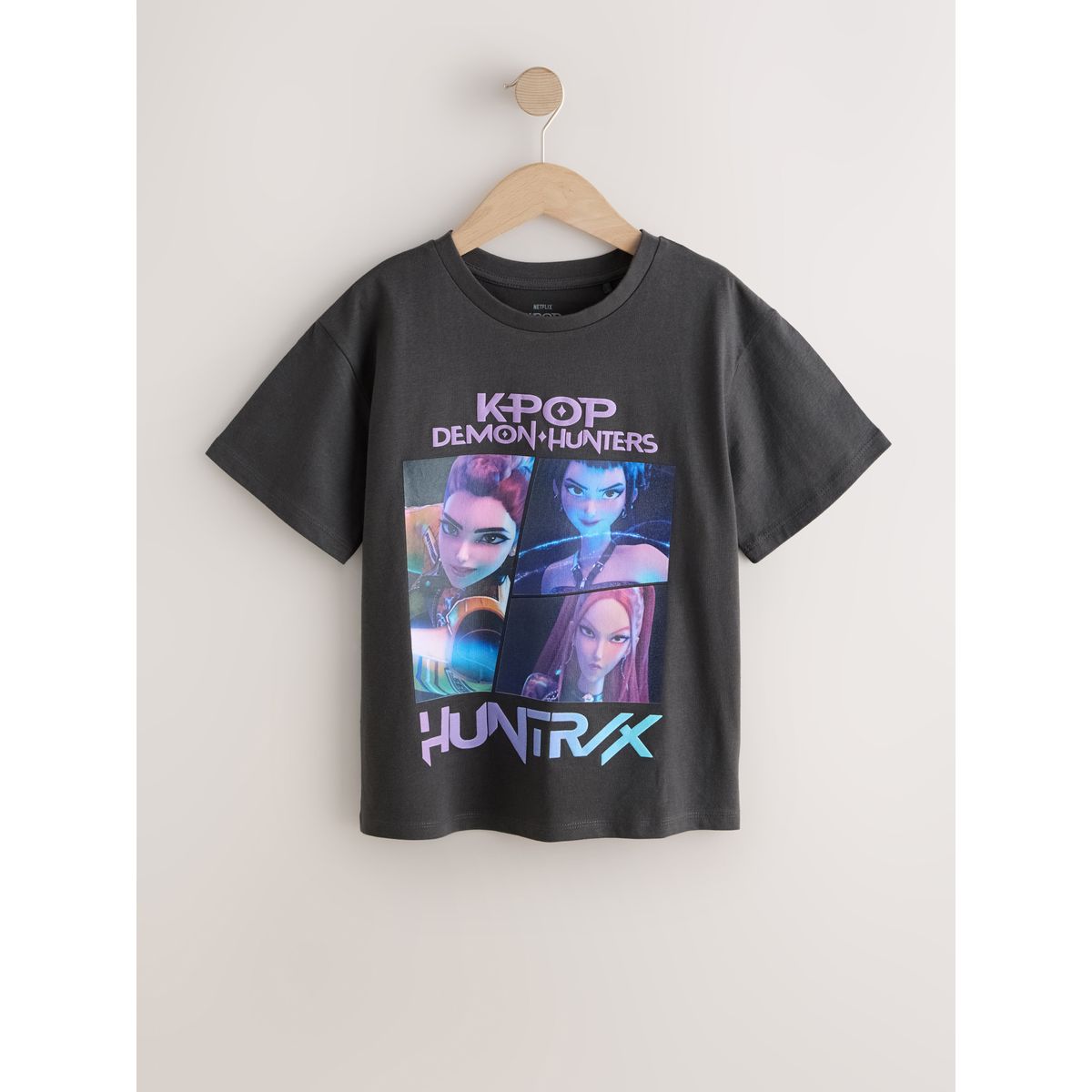 T-shirt kpop demon hunters gris anthracite, NEXT