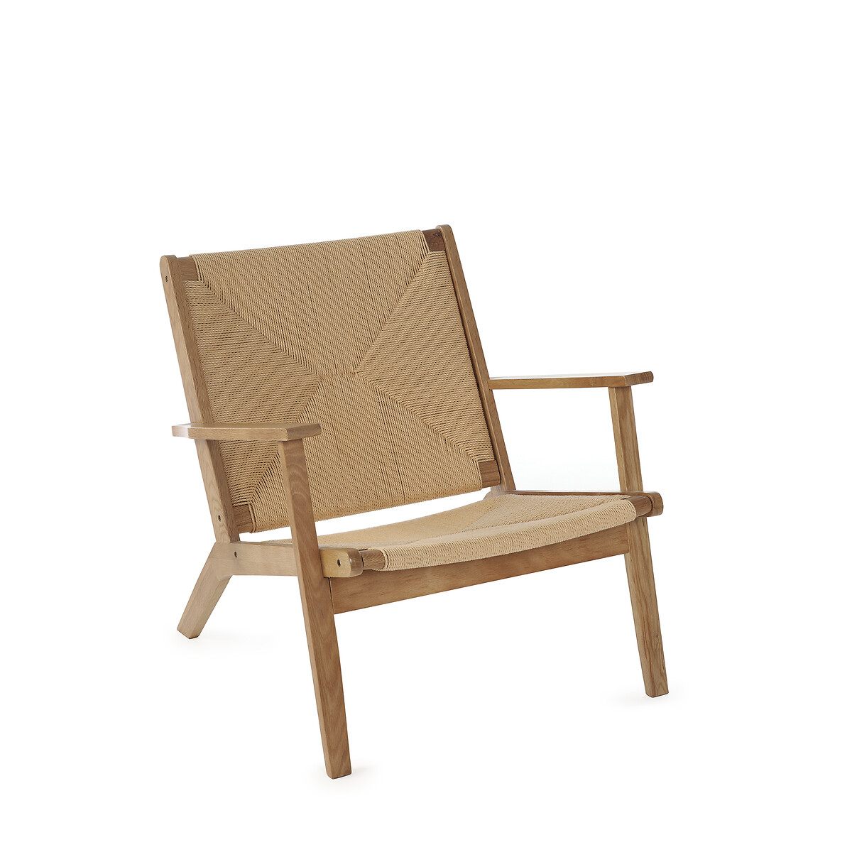 Ophelia Boho Oak Accent Chair oak, SO'HOME