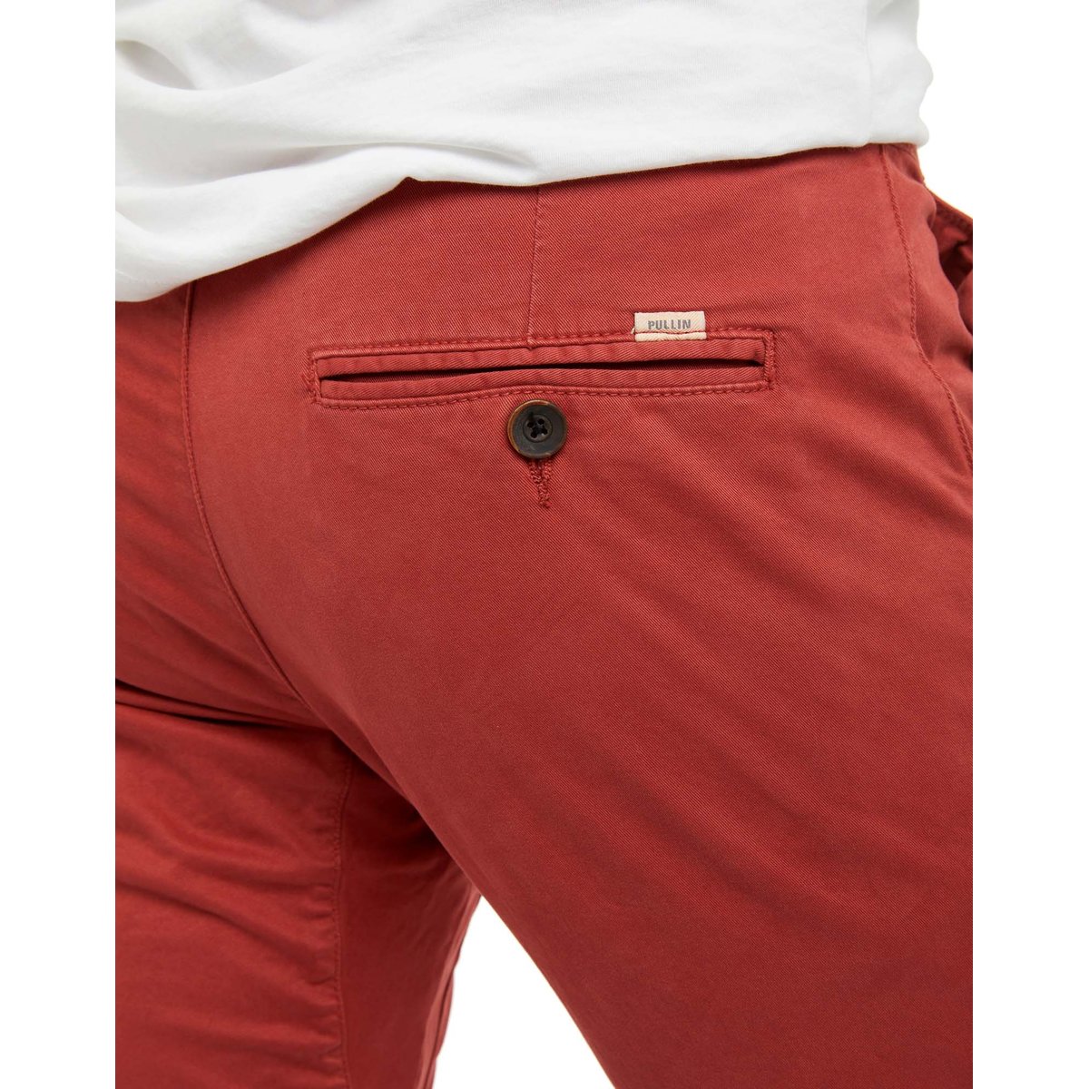 PANTALON CHINO CHERRY rouge, PULLIN