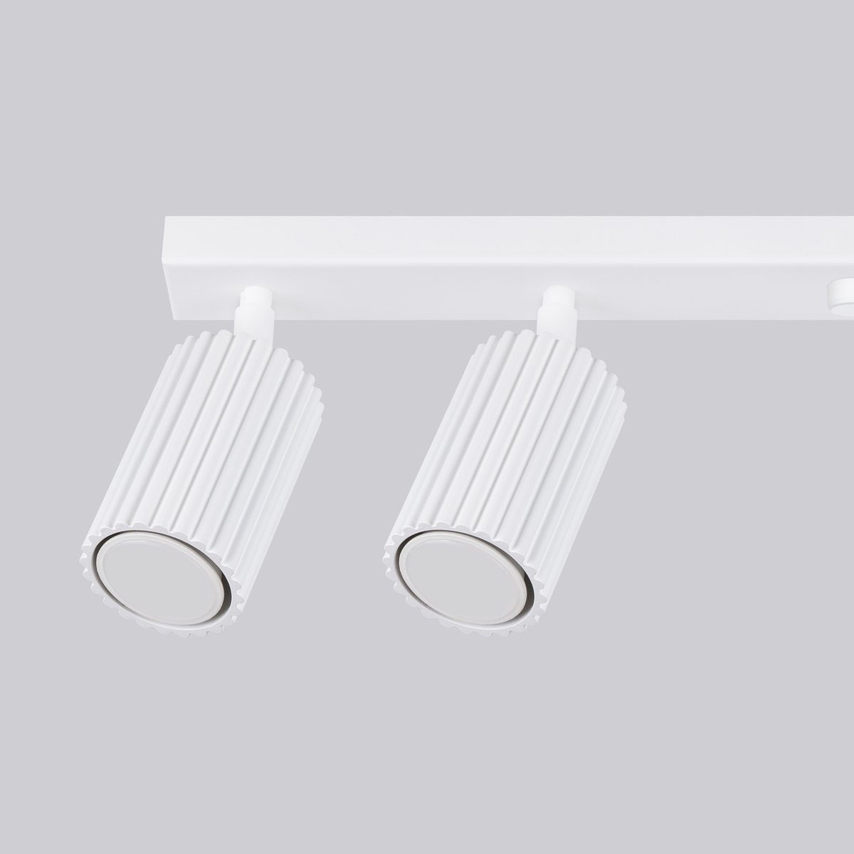 Plafonnier Aluminium Blanc GU10 6 Karbon blanc, EDEN