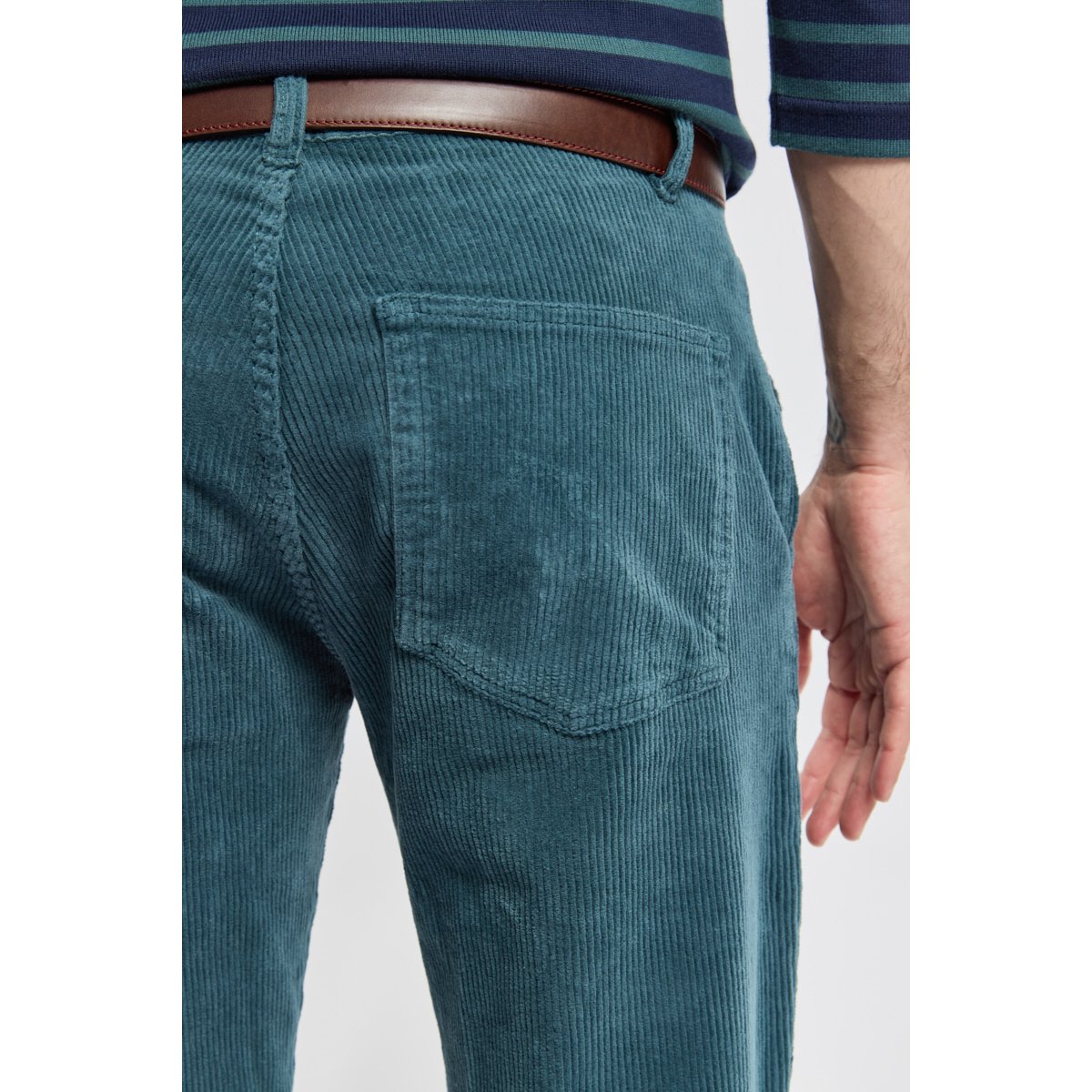 Pantalon chino velours - coton dark storm, ARMOR-LUX