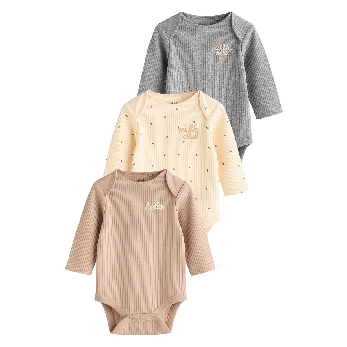 Body bébé, lot de 3 neutral milk club, NEXT