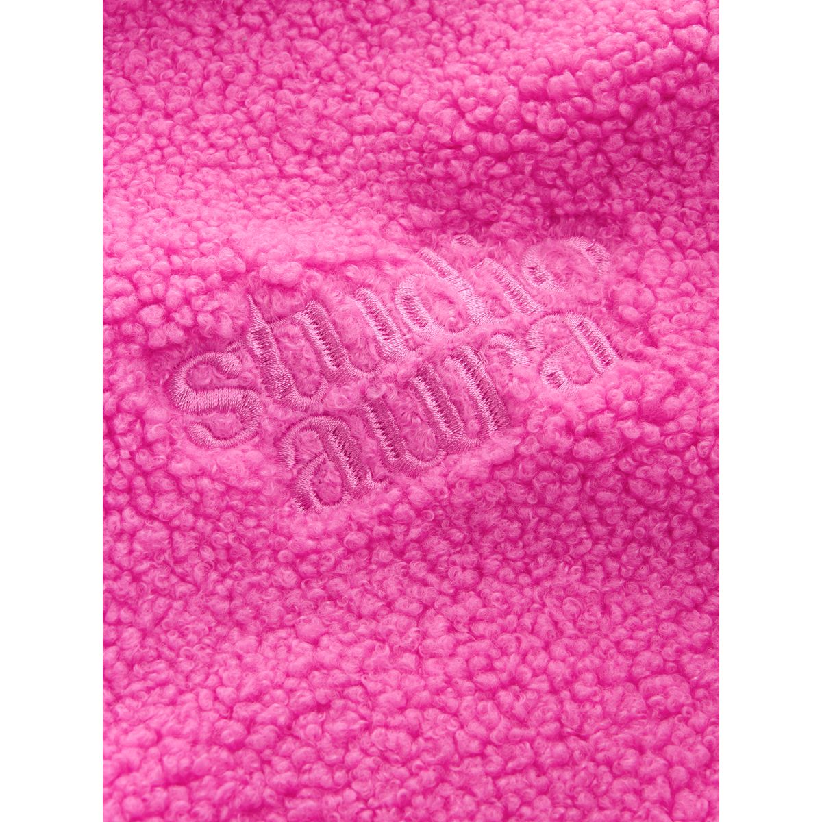 Veste semi-zippée en peau lainée à doublure rose, NEXT