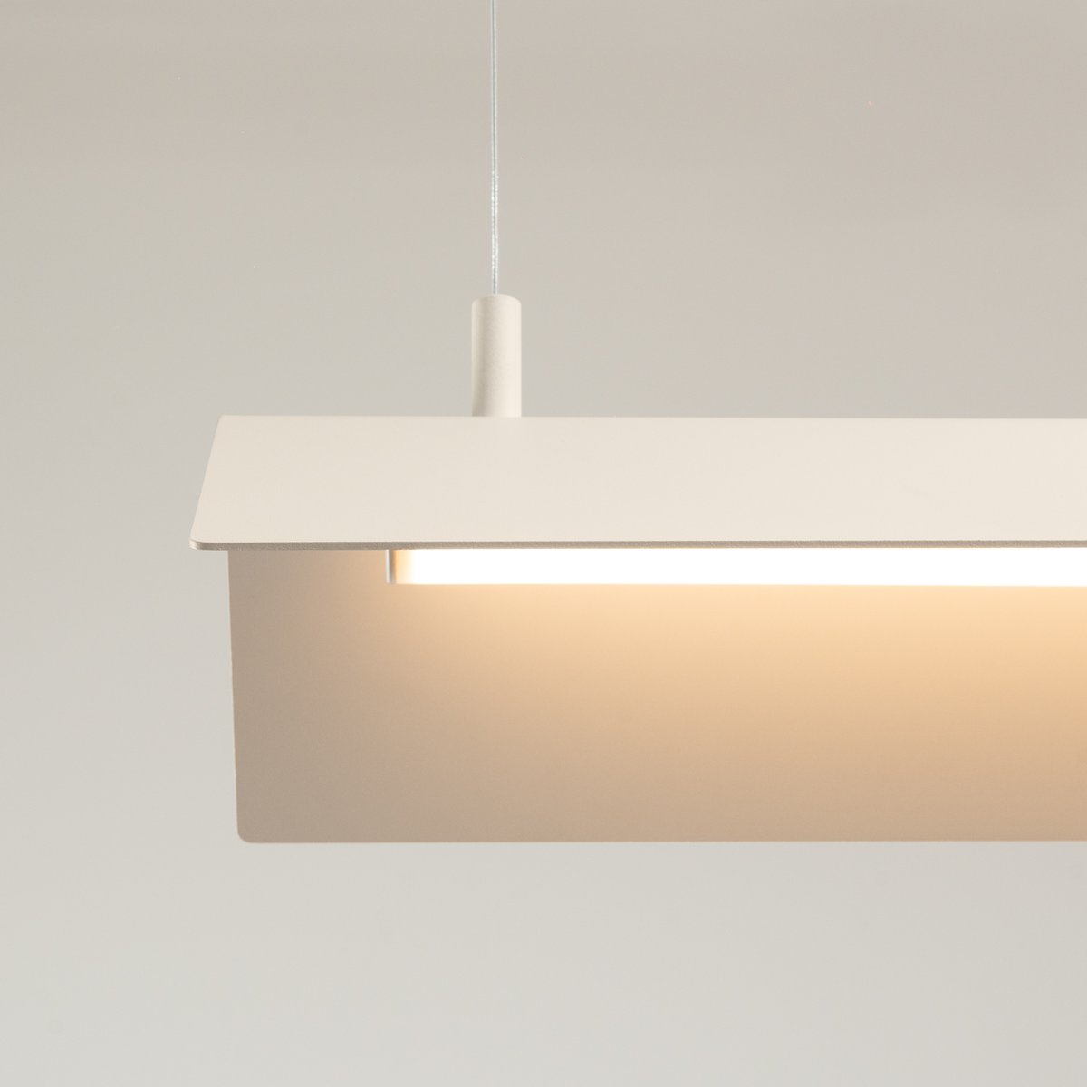 Suspension Acier Beige LED 1 Elva beige, EDEN