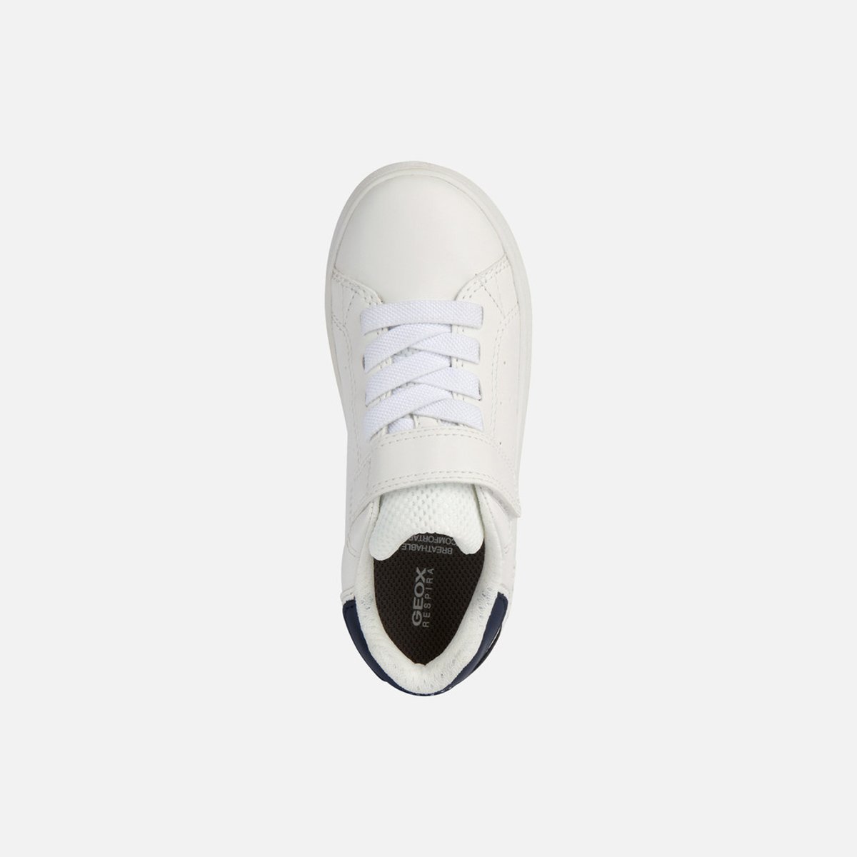 Baskets respirantes Eclyper blanc/bleu marine, GEOX
