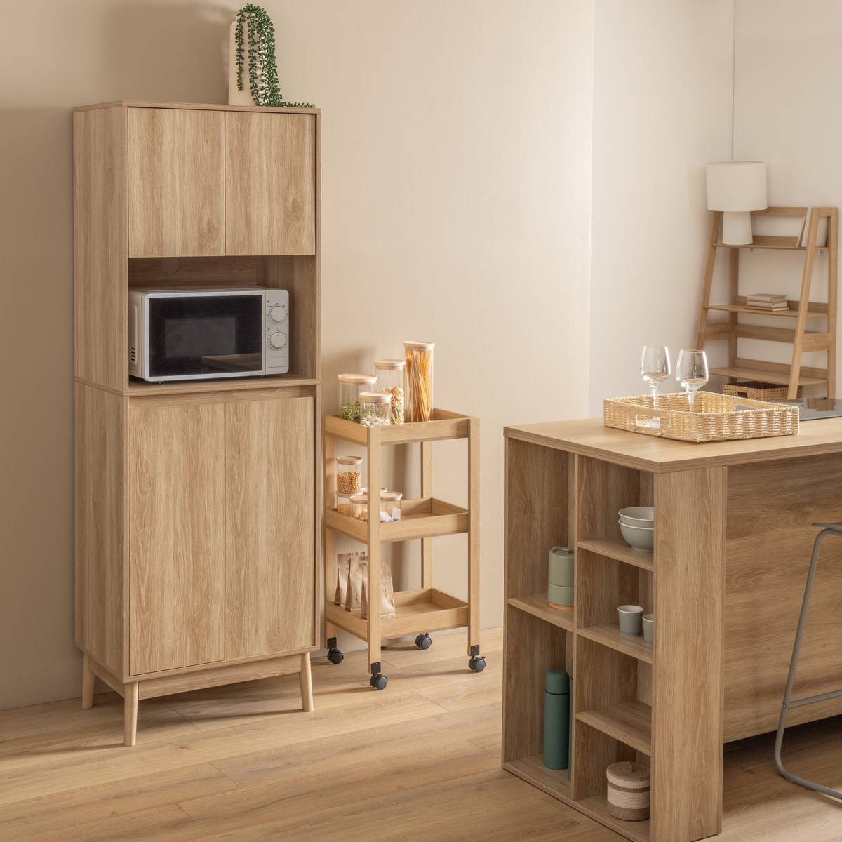 Ilot central ABANA beige, 5FIVE SIMPLY SMART