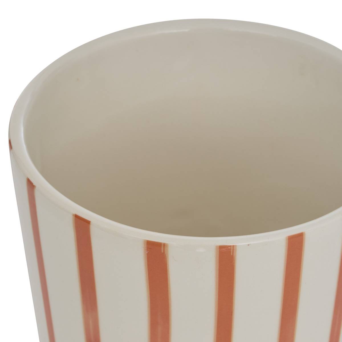 Set de 2 pots de fleurs en dolomite POOL orange, ATMOSPHERA
