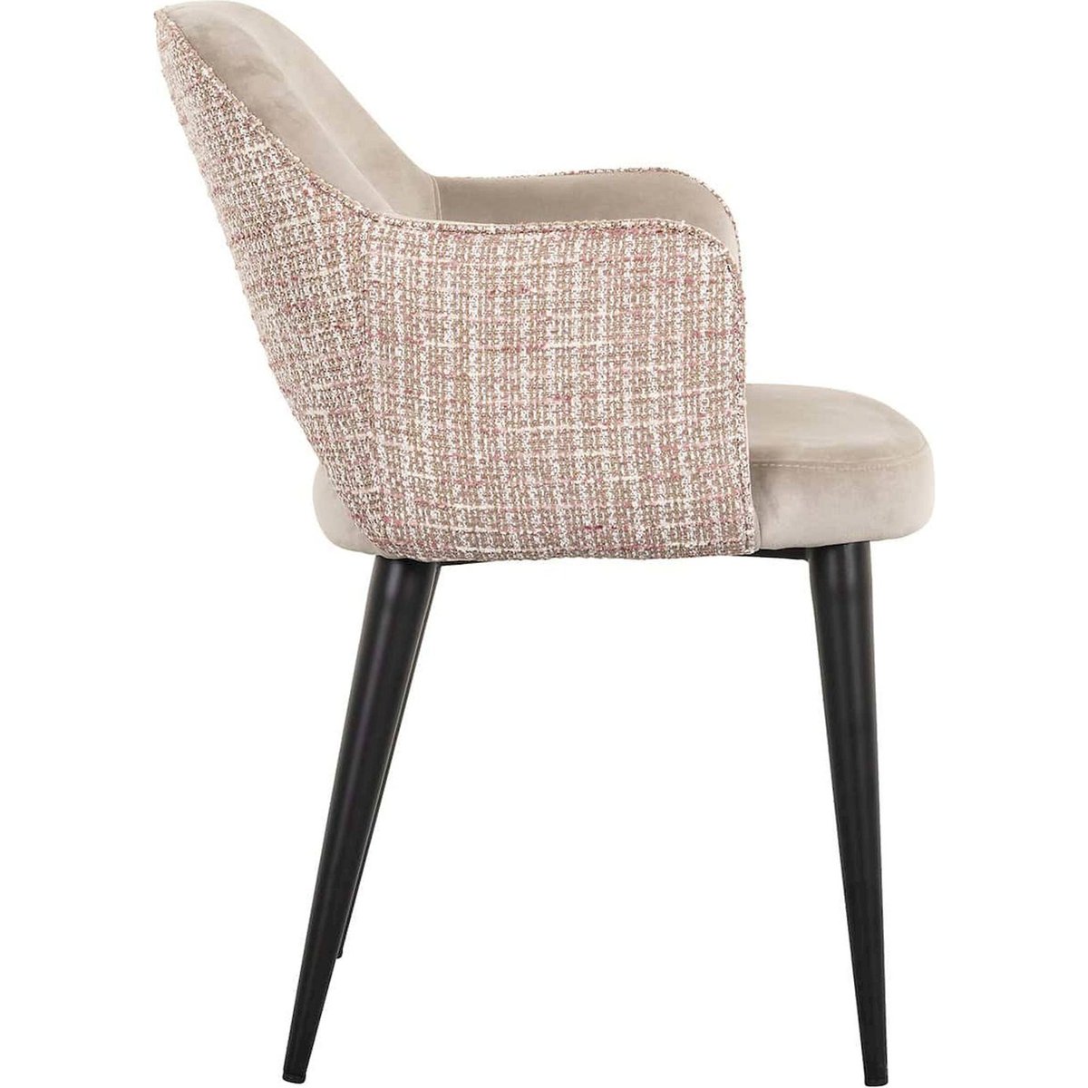 Chaise de salle à manger, STOELEN beige rosé, RECOLLECTION