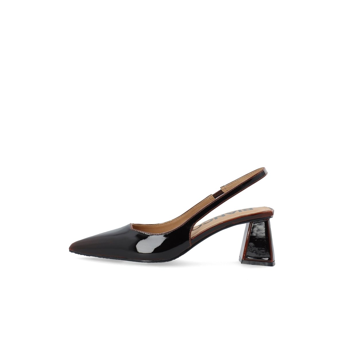 Chaussures À Bride Arrière marron - brownpulluppatent1, BIANCO