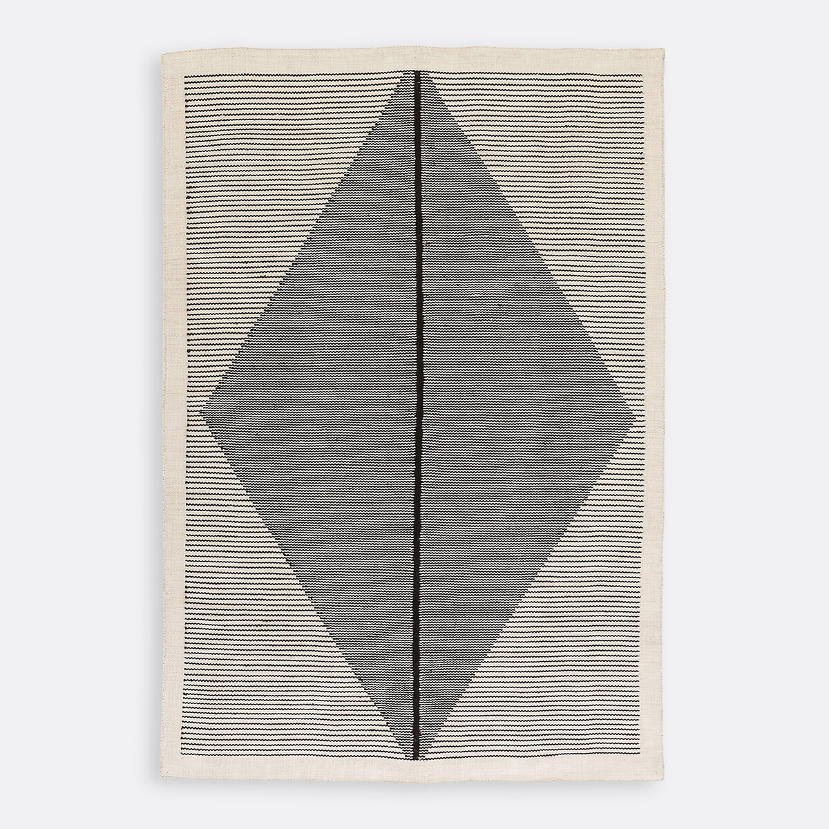 Loscan Recycled Polyester Indoor / Outdoor Rug black/ecru, LA REDOUTE INTERIEURS