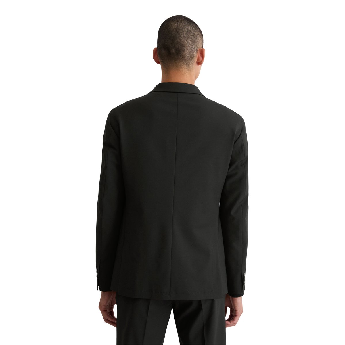Veste shaped en Technical Wool Blend noir, MARC O'POLO