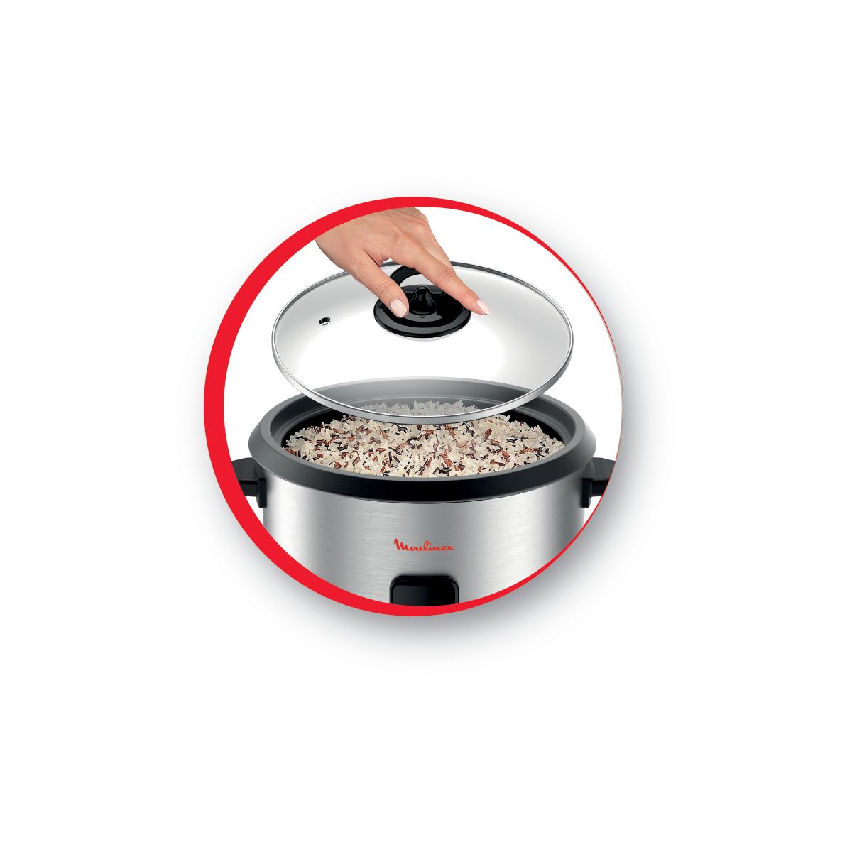 Cuiseur riz MK123D10 Easy rice couleur unique, MOULINEX