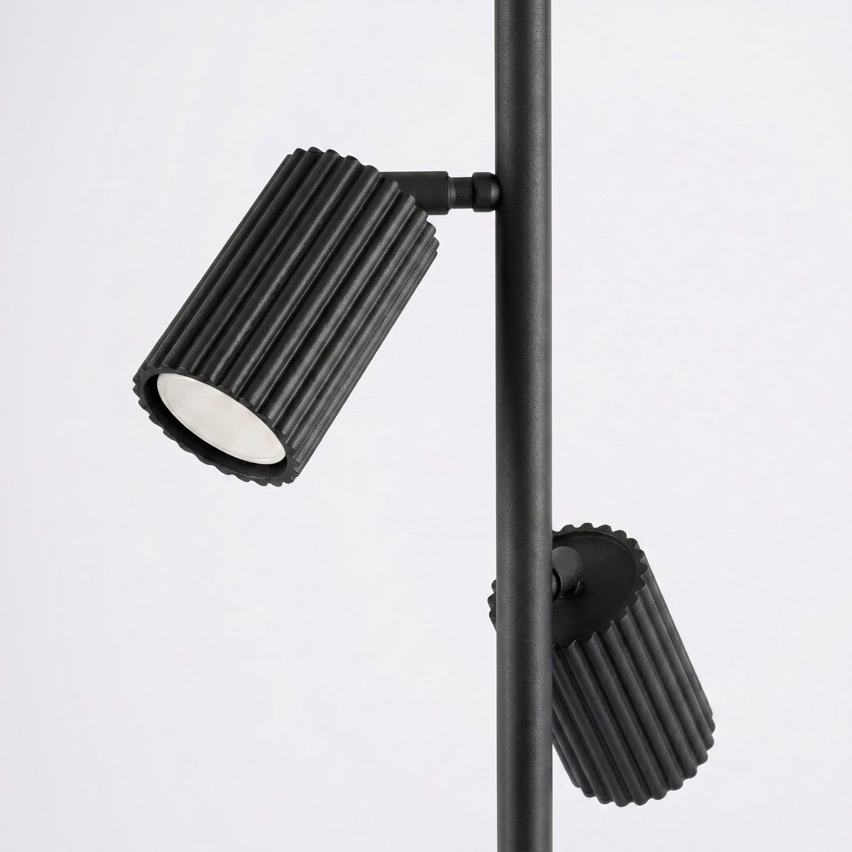 Lampadaire Aluminium Noir GU10 3 KARBON noir, EDEN