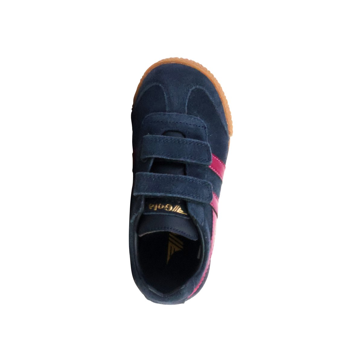 Basket Basse Cuir Harrier Glitz Strap Trainer marine/fuchsia, GOLA