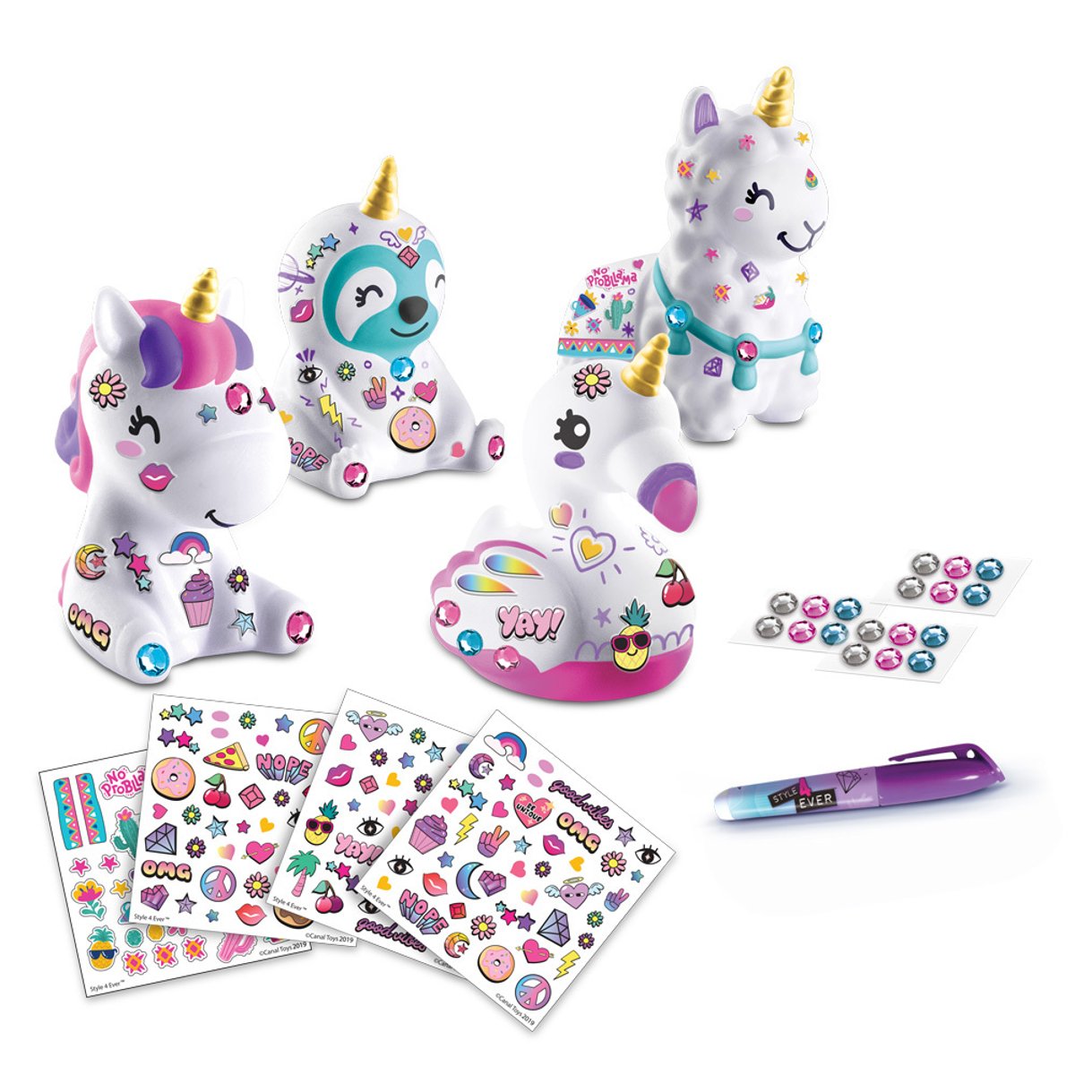 Deco diy x 4 couleur unique, CANAL TOYS