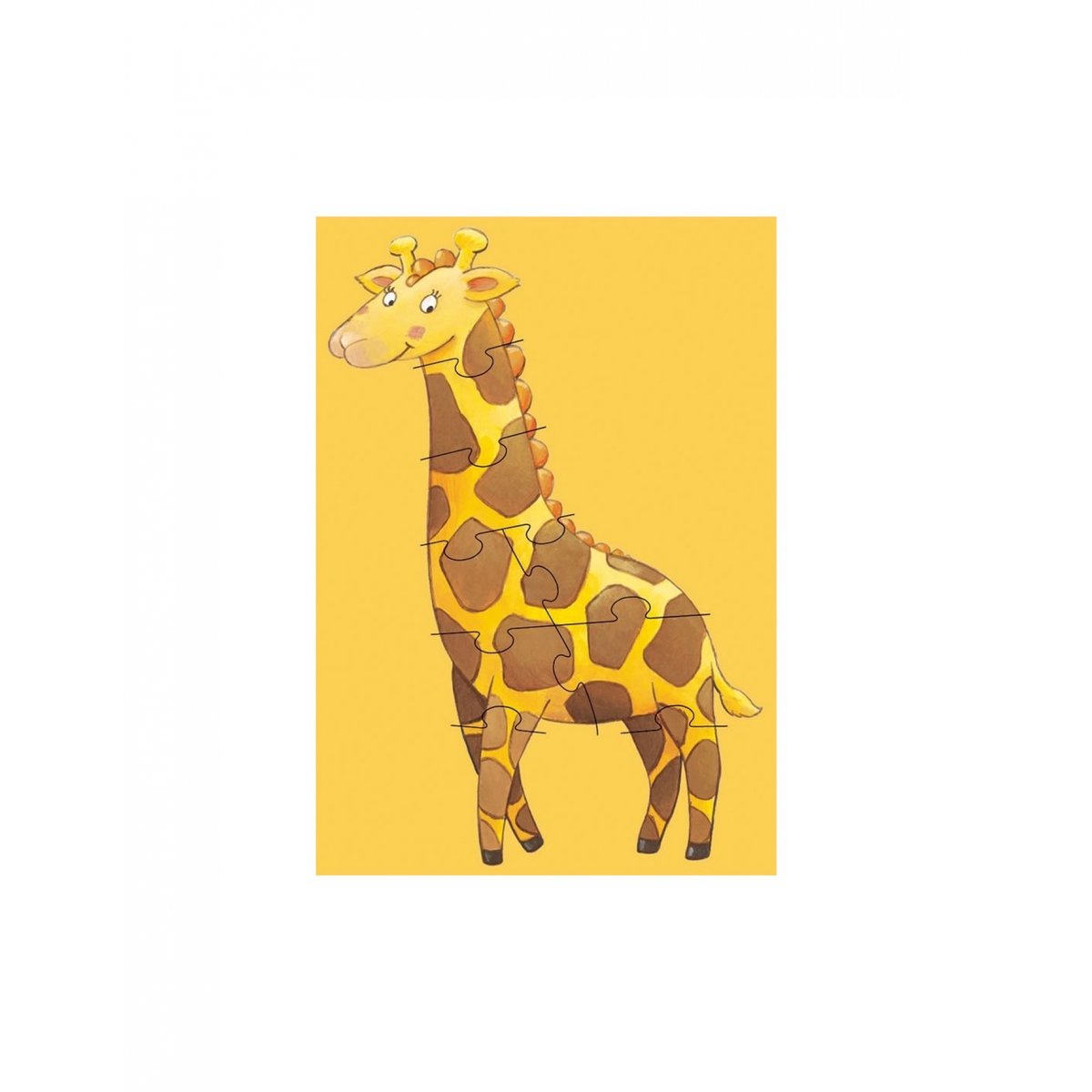 Set de puzzle marron, jaune, vert et gris, DJECO