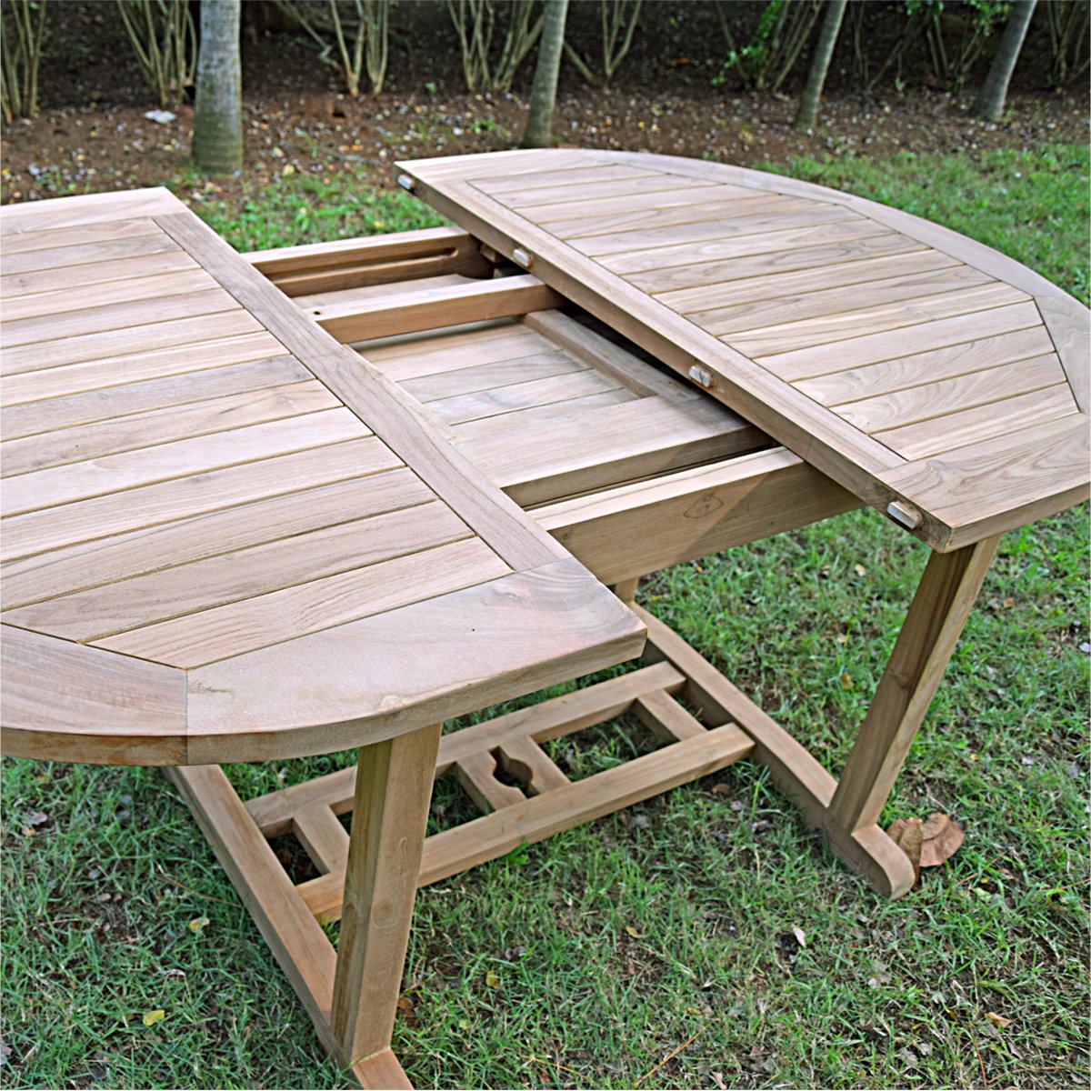 Salon de jardin en teck massif Hawai, 4 places naturel, TECK ATTITUDE