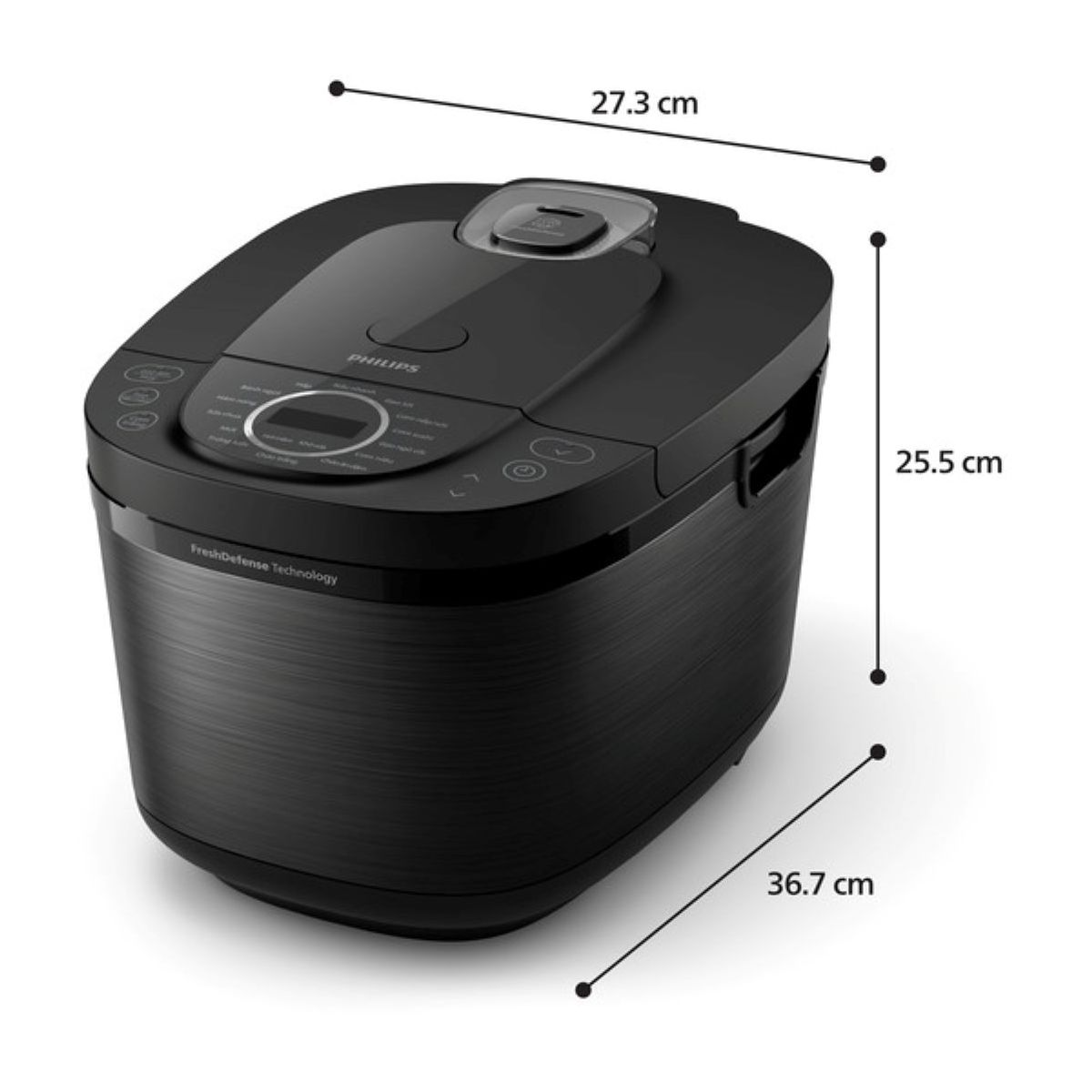 Cuiseur riz HD4814/31 rice cooker noir 1.8L, 800W couleur unique, PHILIPS
