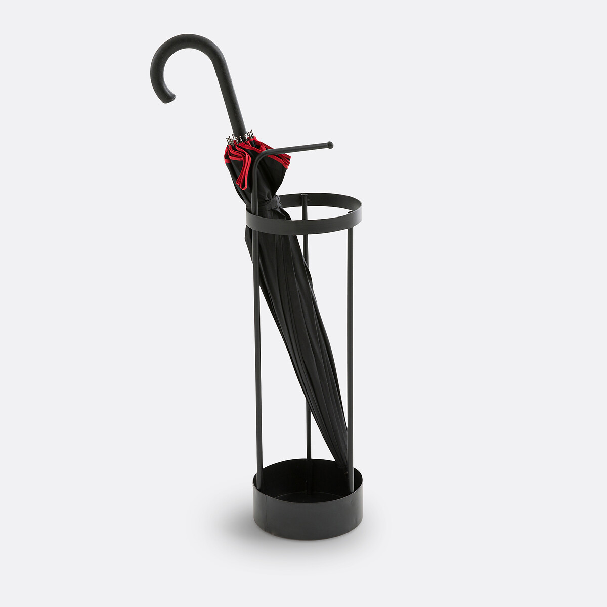 Porte-parapluie métal acier Galda noir, SO'HOME