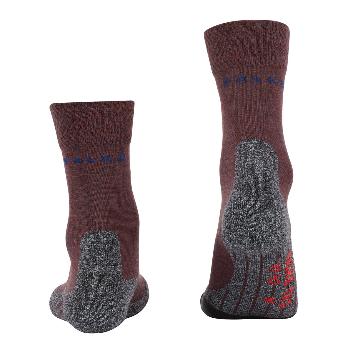 Chaussettes TK2 Explore Melange rouge fonce, FALKE