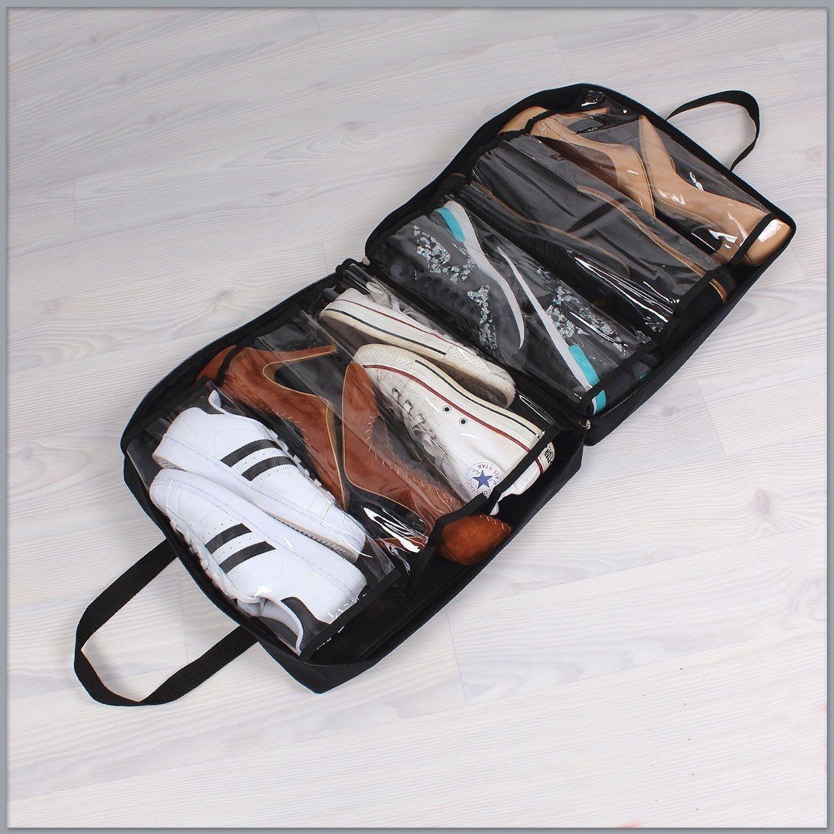 Sac range chaussures noir 6 paires noir, CALICOSY
