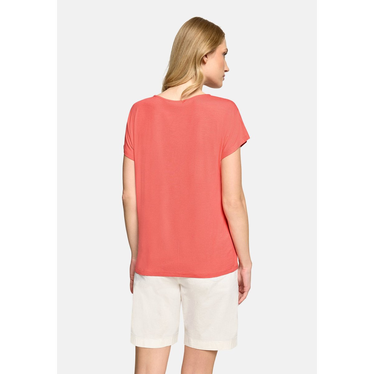 Haut casual à encolure en v light coral, BETTY BARCLAY