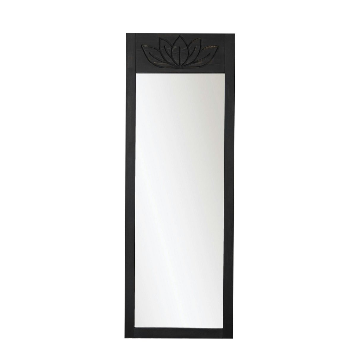Miroir vertical en bois 155 cm HILO anthracite - lotus, PIER IMPORT