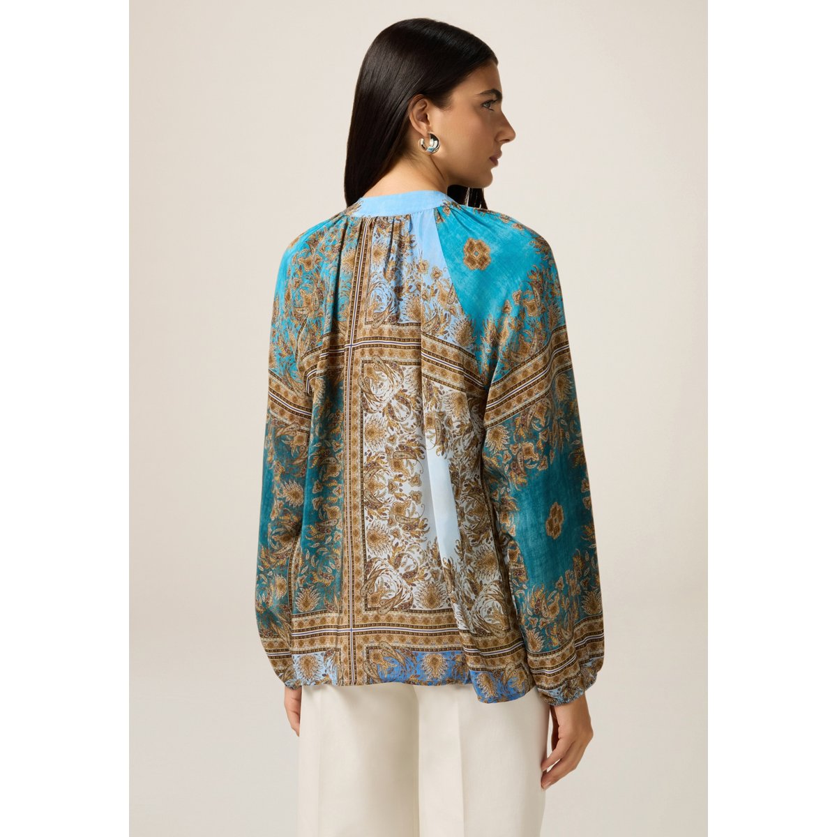 Chemisier fantaisie light - blue, OLTRE