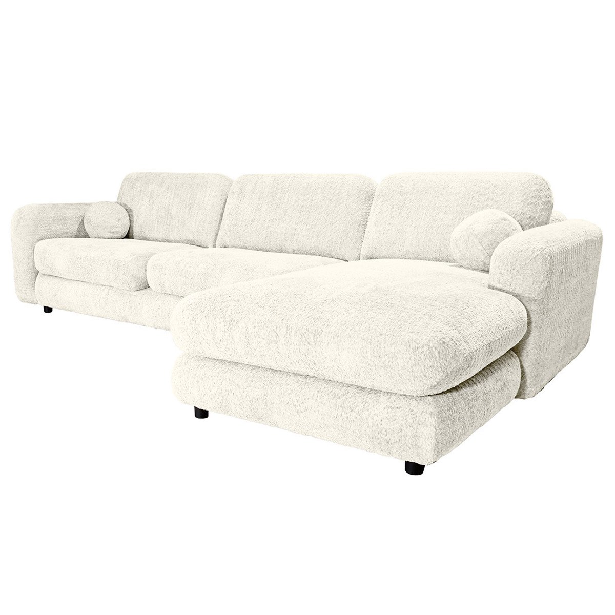 Canapé d'Angle droit 4 places - RACHEL beige, BEST MOBILIER