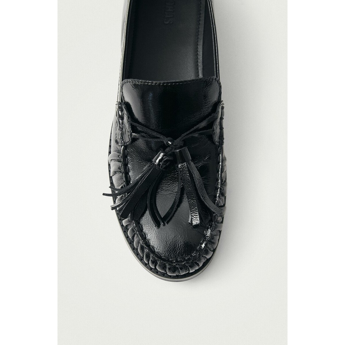 Marietta Leather Tassel Loafers black, ALOHAS