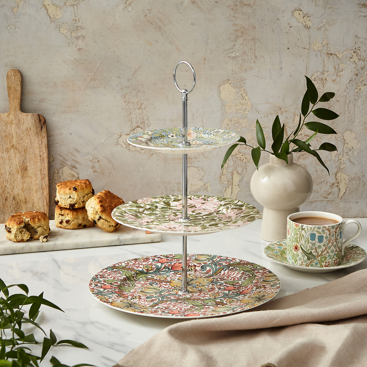 3-Tier Morris & Co. Cake Stand multi-coloured, MORRIS & CO.