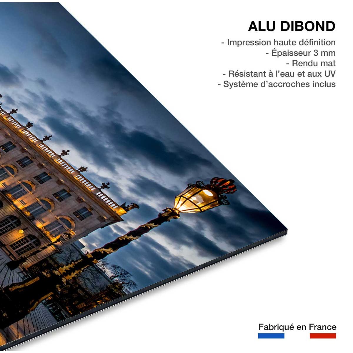Tableau en passant par la lorraine tableau alu dibond, HEXOA