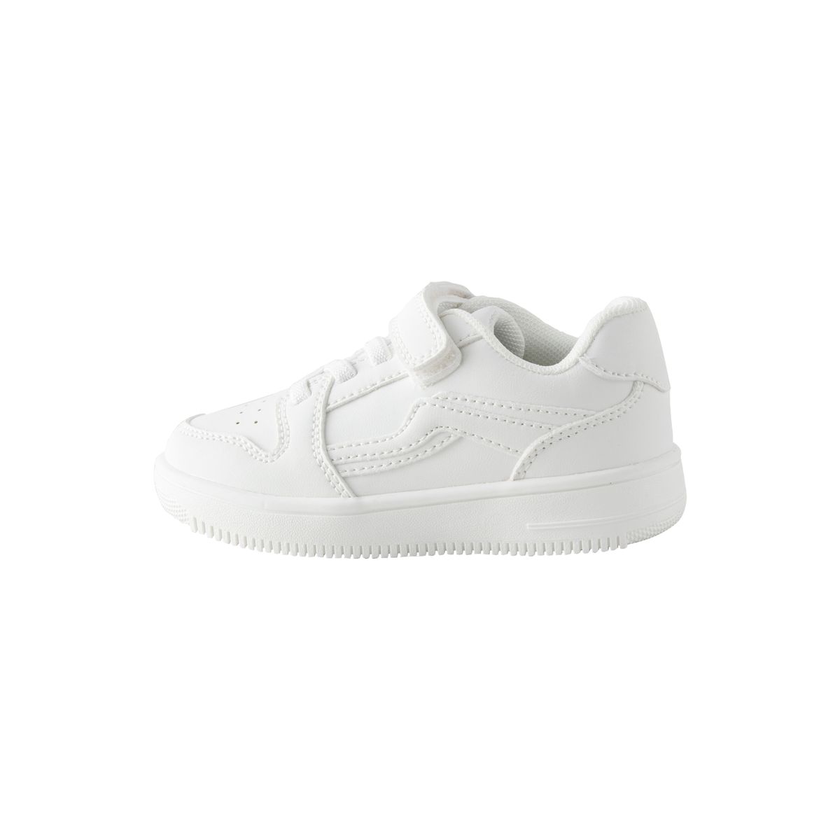Baskets élastiques à lacets et scratch blanc, NEXT