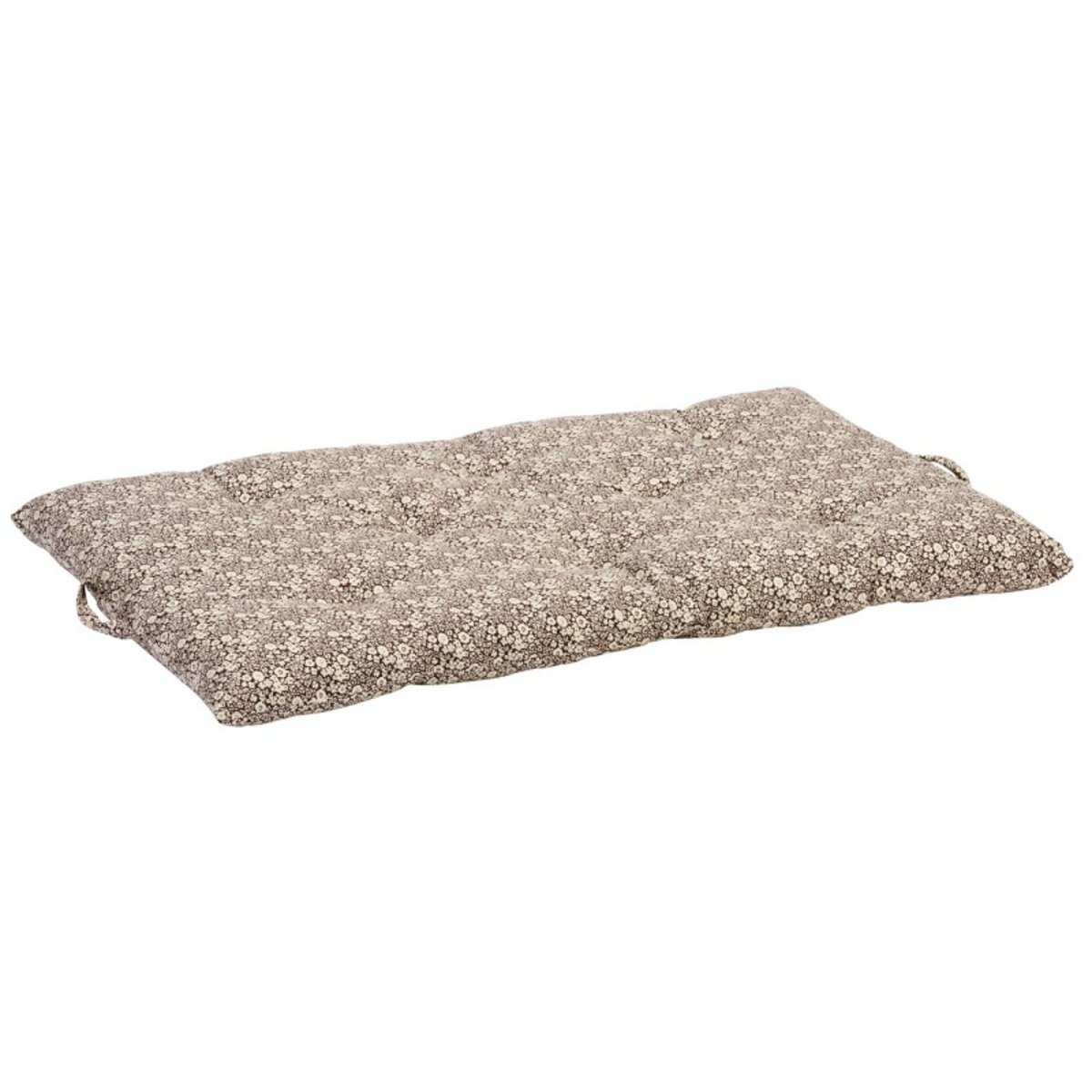 Matelas d'assise imprimé petites fleurs rouge bordeaux, MADAM STOLTZ