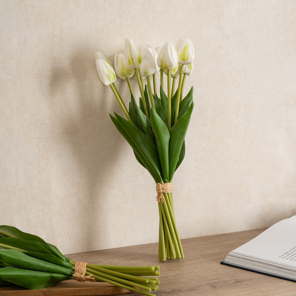 14-Stem White Tulip Bundle white, SO'HOME