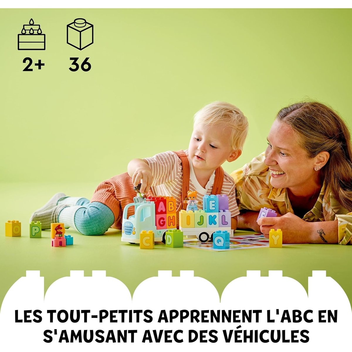 LEGO DUPLO 10421 - Camion de l'Alphabet Éducatif multicolore, LEGO