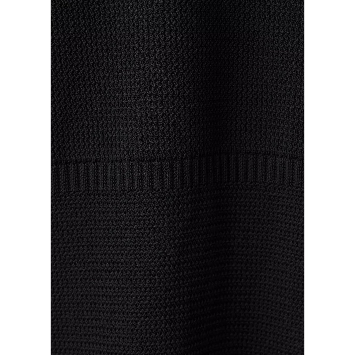 Polo 100 % coton maille fine noir, MANGO MAN