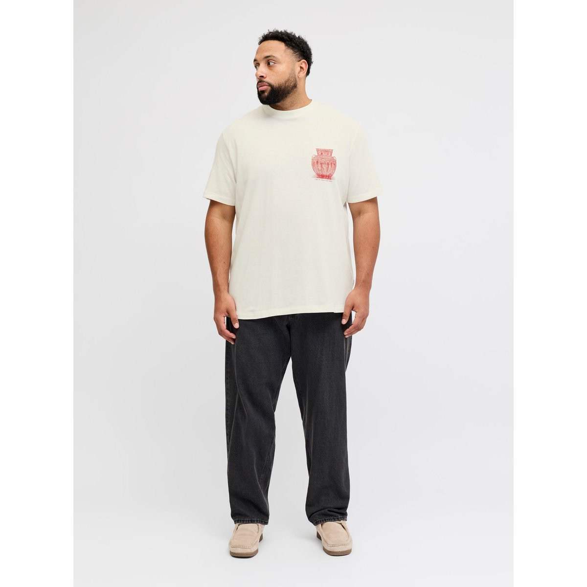 T-Shirt cloud dancer, JACK & JONES