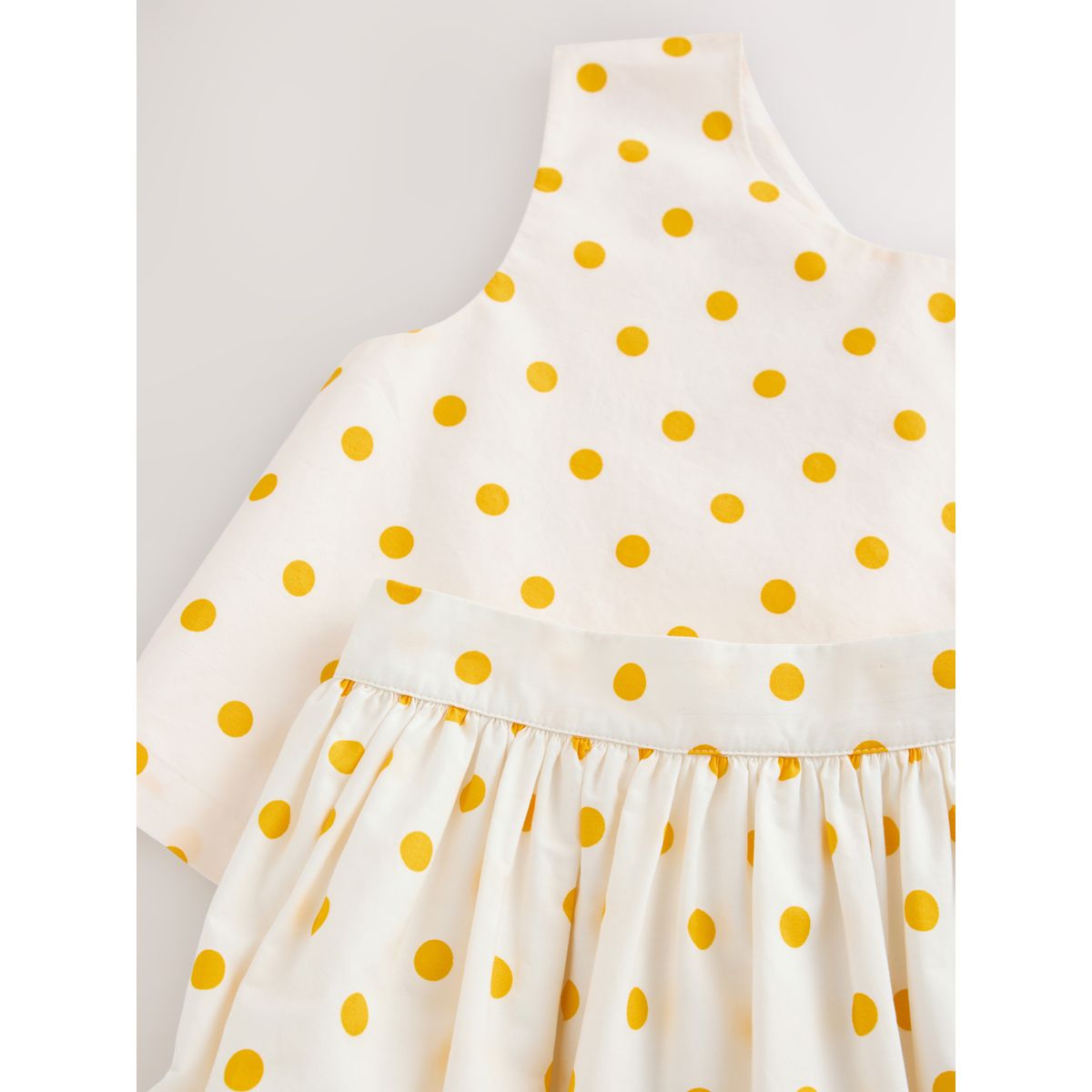 Ensemble jupe et chemisier pois jaunes et blancs, NEXT