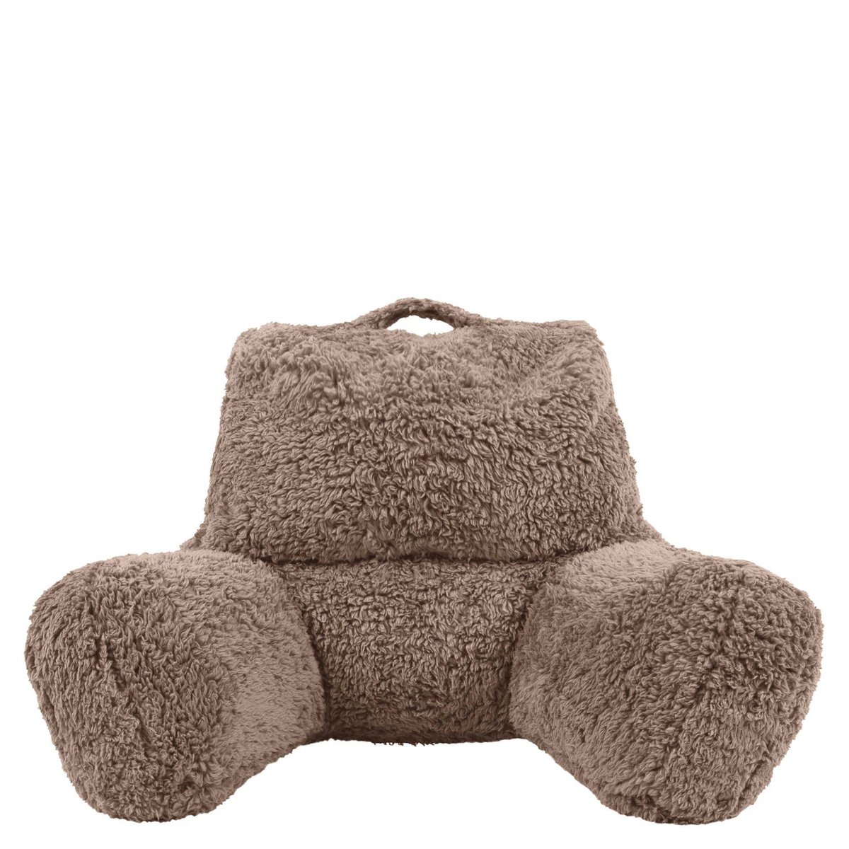 Lot de 2 coussins de Soutien en polaire sherpa Oeko-Tex® - TEDDY brun moka, ICON