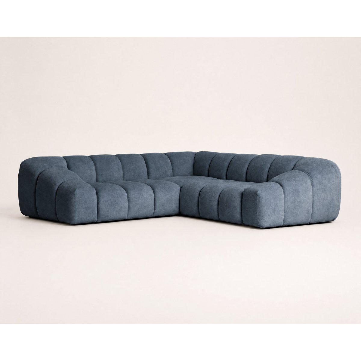 Canapé d'Angle réversible 5 places - AVA bleu, BEST MOBILIER