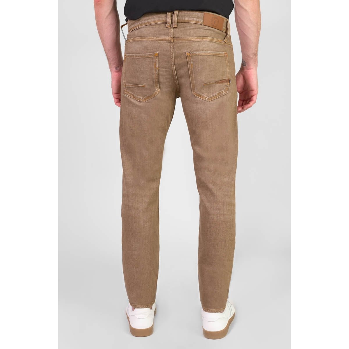 Jeans slim stretch 700/11, longueur 34 caramel, LE TEMPS DES CERISES