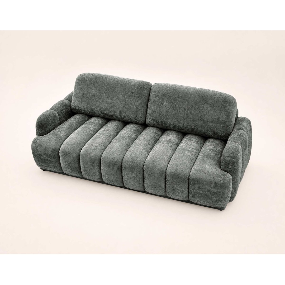 Canapé Convertible 3 places - SILVIA gris, BEST MOBILIER