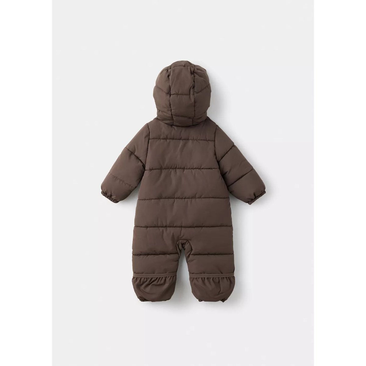 Combi-pilote matelassée à zips chocolat, MANGO BABY