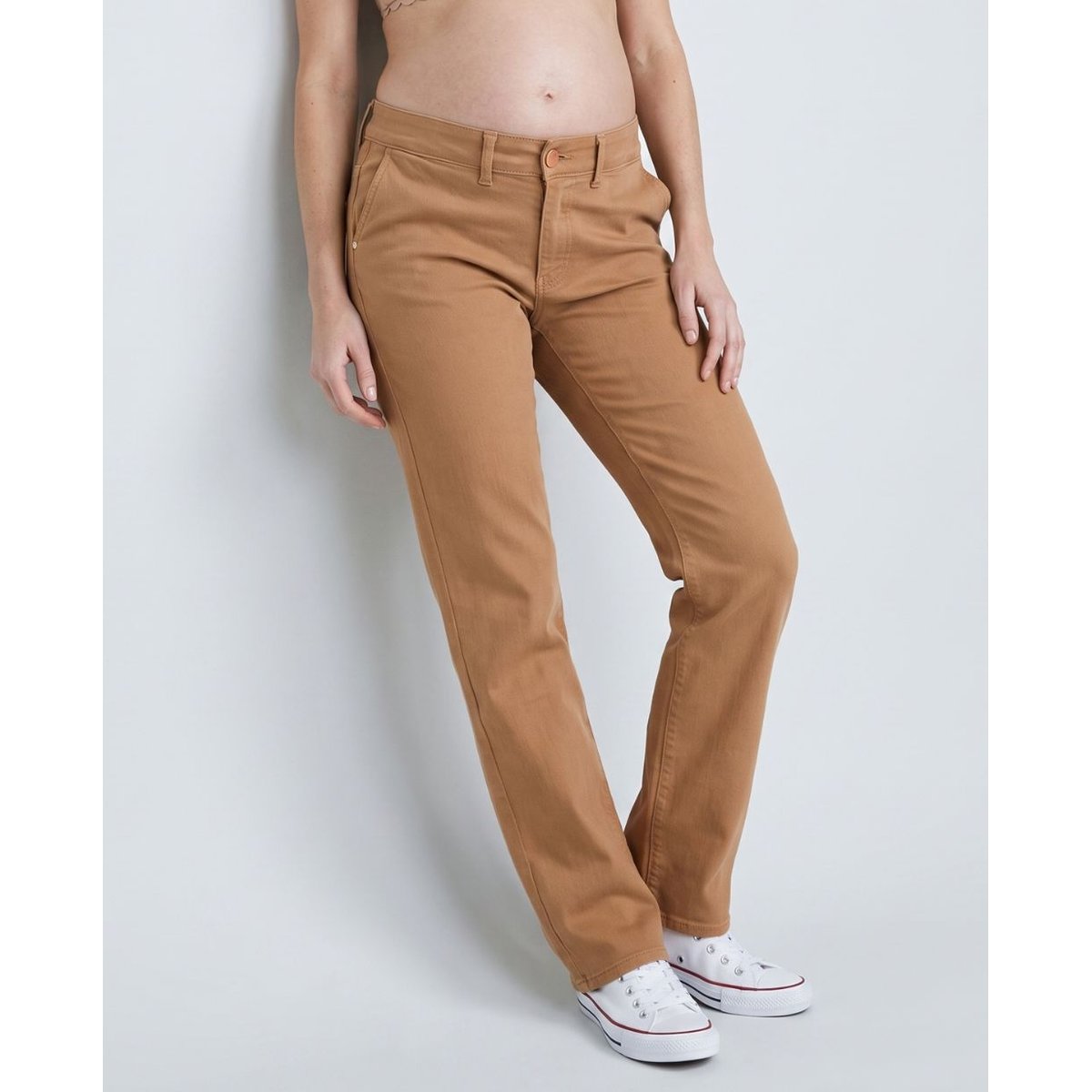 Jean de grossesse coupe droite Isae camel, CACHE COEUR